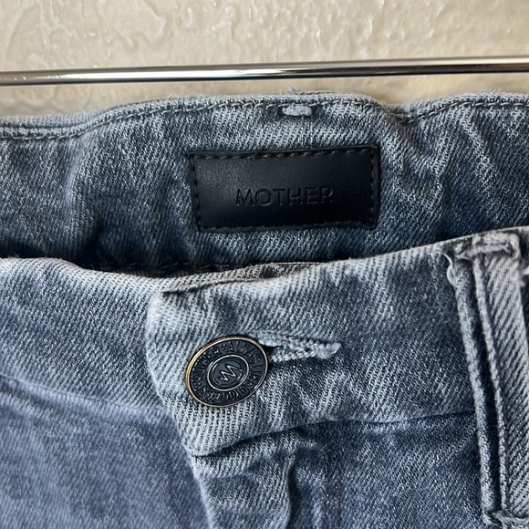 MOTHER high waisted looker ankle Nick fray grey jeans - Picture 7 of 15